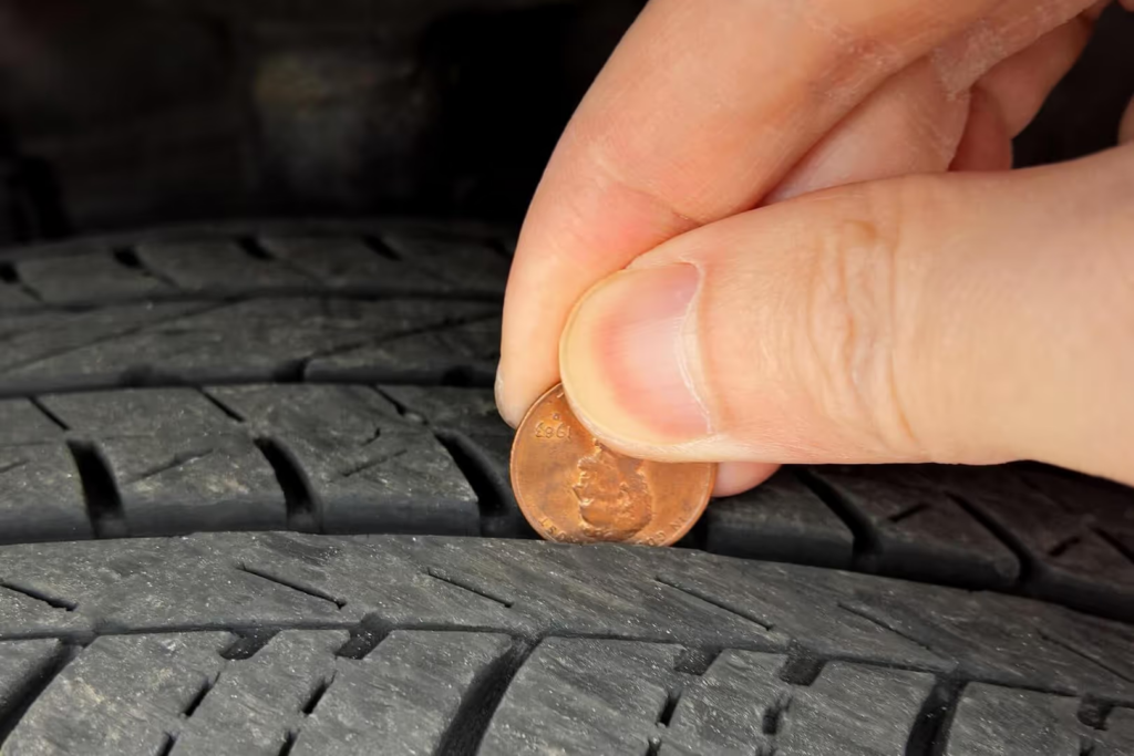 tire penny check