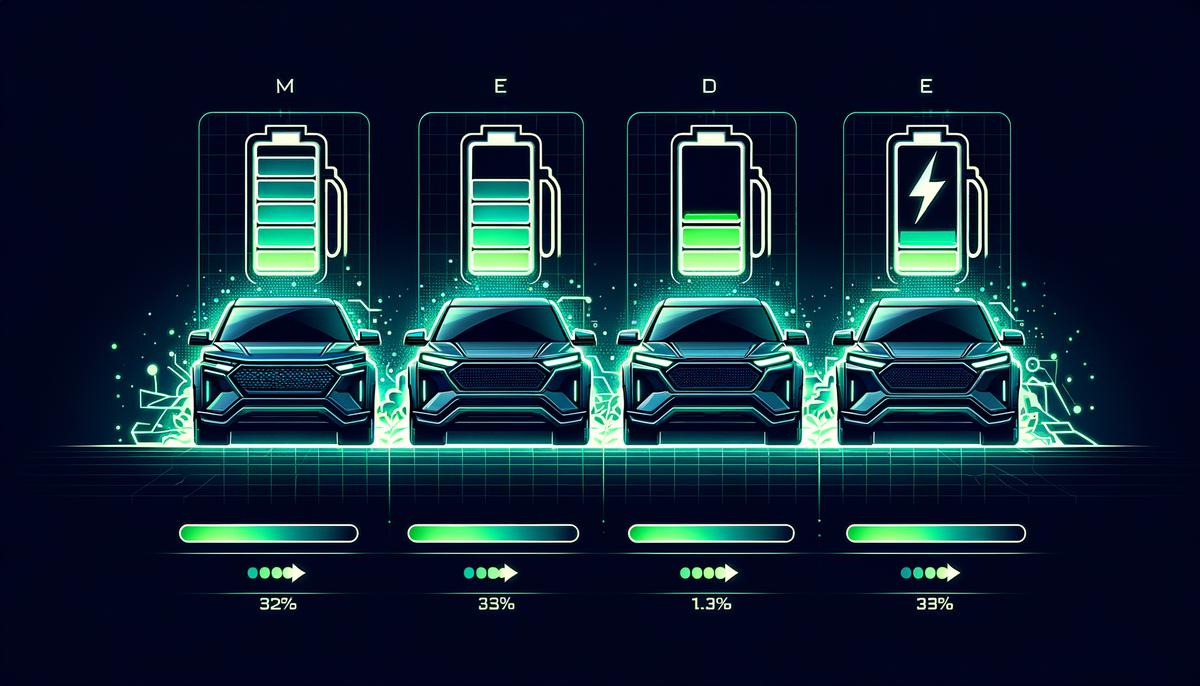 A visual comparison of fuel economy between different 2025 Range Rover Sport powertrains, with the plug-in hybrid model highlighted